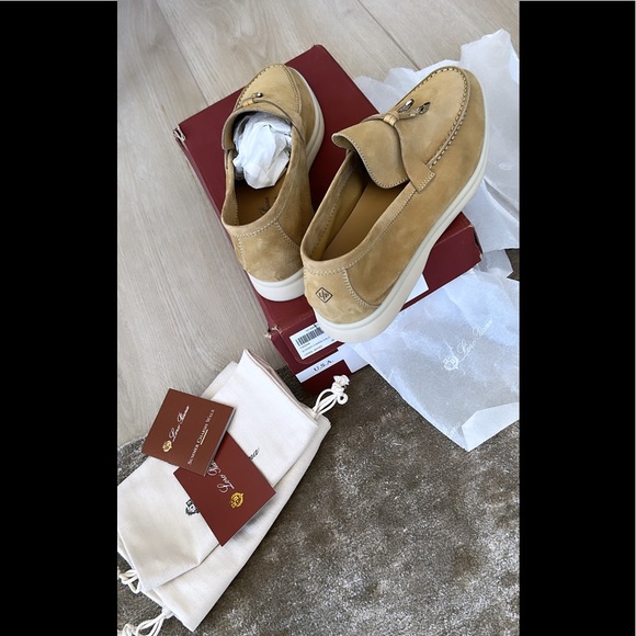 Loro Piana Shoes - Loro Piana summer charm walk Suede size 39,5 color Egypt rock